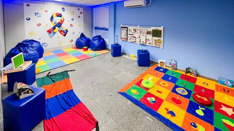 Sala de recursos multifuncional para alunos com autismo